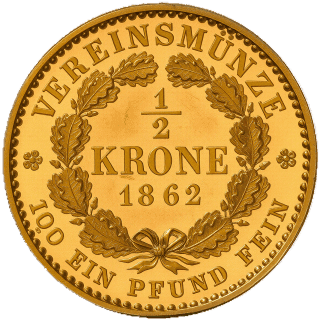 Prussia Prussia ½ krone, 1862-1869 coin 2