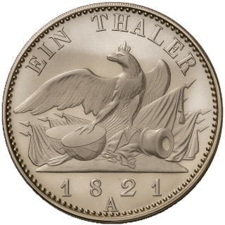 Prussia Prussia 1 thaler, 1821-1822 coin 2