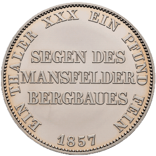 Prussia Prussia 1 thaler, 1857-1860 coin 2
