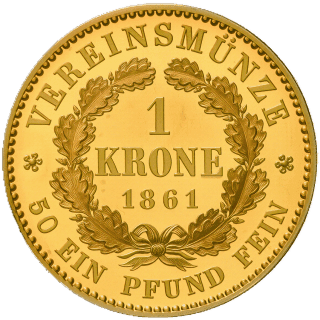 Prussia Prussia 1 krone, 1861-1870 coin 2