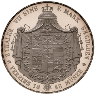 Prussia Prussia 2 thaler, 1841-1851 coin 2