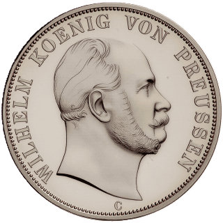 Prussia Prussia 2 vereinsthaler, 1865 - 1871 coin 1