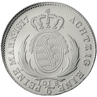 Saxony Saxony ⅙ thaler, 1806-1817 coin 2