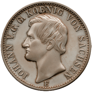 Saxony Saxony ⅓ thaler, 1856 coin 1