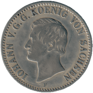 Saxony Saxony ⅓ thaler, 1858-1859 coin 1