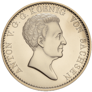 Saxony Saxony ⅔ thaler, 1827-1828 coin 1