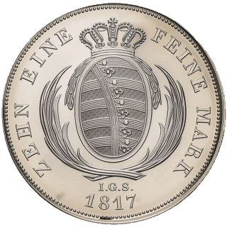 Saxony Saxony 1 thaler, 1817-1821 coin 2