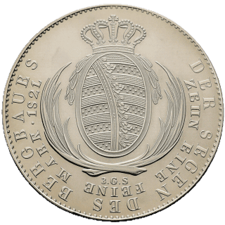 Saxony Saxony 1 thaler, 1817-1821 coin 2
