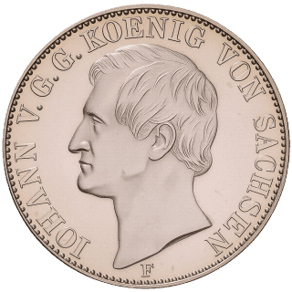 Saxony Saxony 1 vereinsthaler, 1857-1859 coin 1