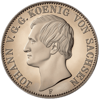 Saxony Saxony 1 vereinsthaler, 1857-1858 coin 1
