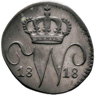 Württemberg Württemberg ½ kreuzer, 1818 coin 1