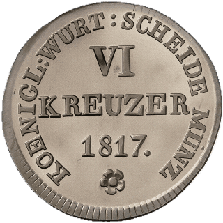 Württemberg Württemberg 6 kreuzer, 1817-1818 coin 2